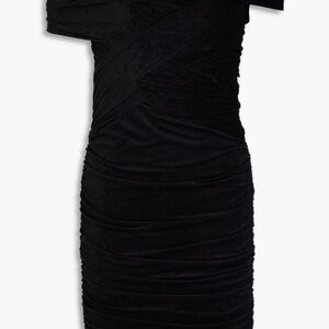 Alexander Wang Elegant Black One-Shoulder Dress